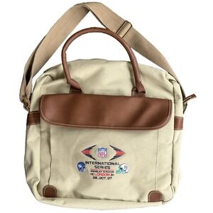 NFL Messenger Bag Wembley London 2007 Giants vs Dolphins Laptop Canvas Case Rare